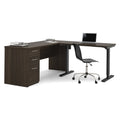 Height Adjustable L-Shaped Computer Desk F4508