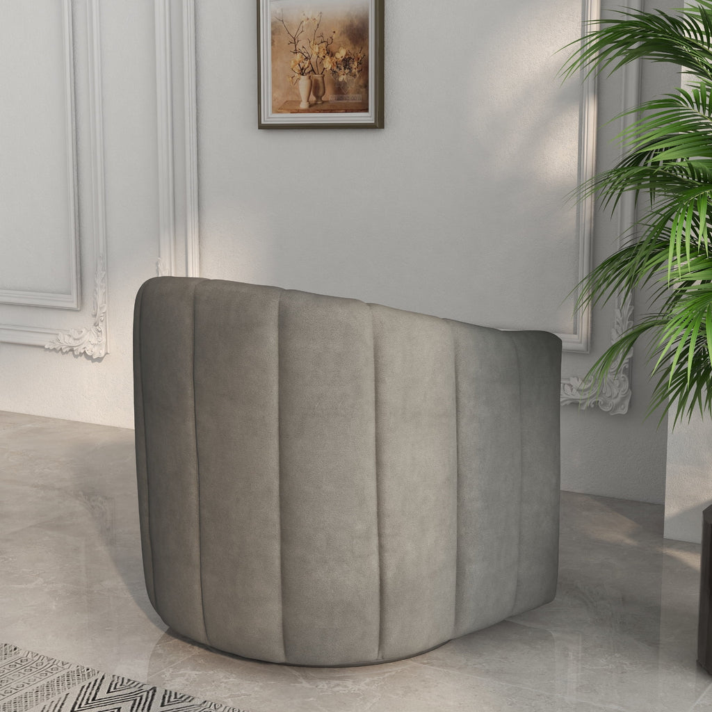 Mid Century Swivel Barrel Sofa Chairs T35674