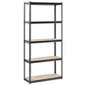 Steel Storage Rack, 5 Adjustable Shelves, 3200 lb. Capacity, Black K240