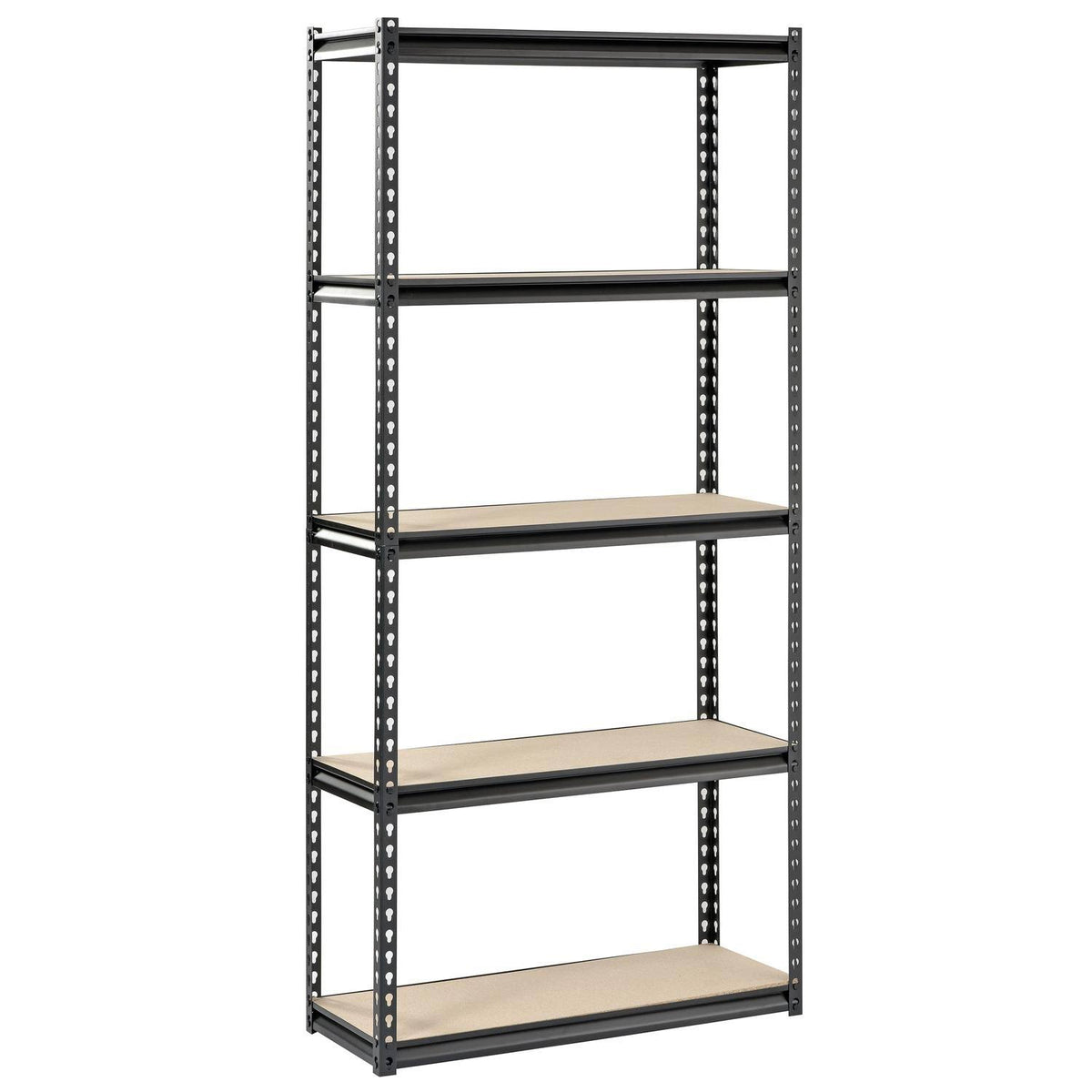 Steel Storage Rack, 5 Adjustable Shelves, 3200 lb. Capacity, Black K240