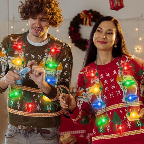 Christmas Light Necklace 3PCS with 3 Flash Modes E23028