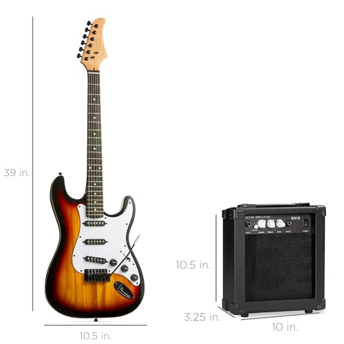 Natural Full Size Electric Guitar Starter Kit J552206