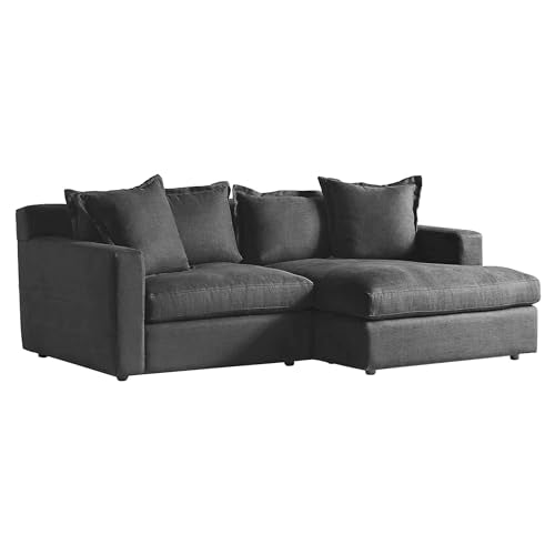 Beige L-Shaped 2-Piece Sectional Sofa W785659