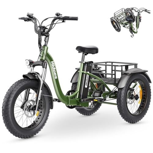 20"X 4.0" Fat Tire 48V 20Ah Lithium Battery 7 Speed Electric Tricycle U937