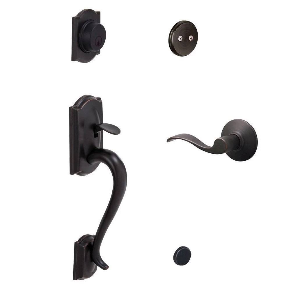 Aged Bronze Dummy Door Handleset A5344
