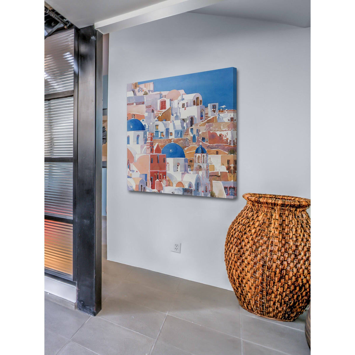 Watercolor Painting Print on Wrapped Canvas S929