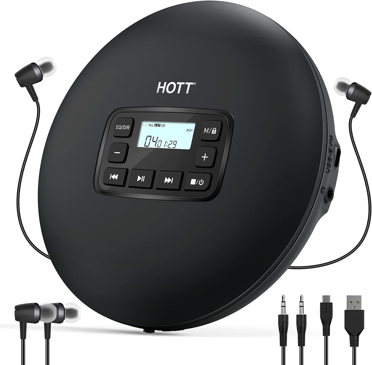 Portable CD Player with Headphones J161042