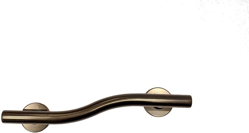 Oil Rubbed Bronze Wave Shaped Grab Bar, Pack of 2 P8628