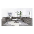 3-piece Velvet Tufted Tuxedo Arms Living Room Set N69249