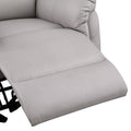 White Microfiber Recliner Accent Chair R8424