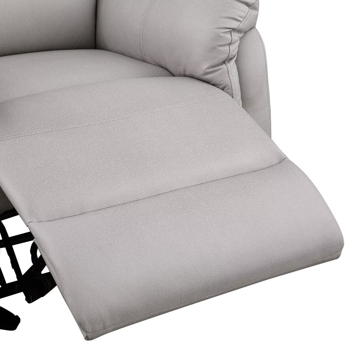 White Microfiber Recliner Accent Chair R8424