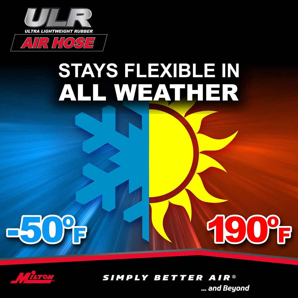 50 ft. x 1/2 ID Ultra Lightweight Rubber Air Hose H7570