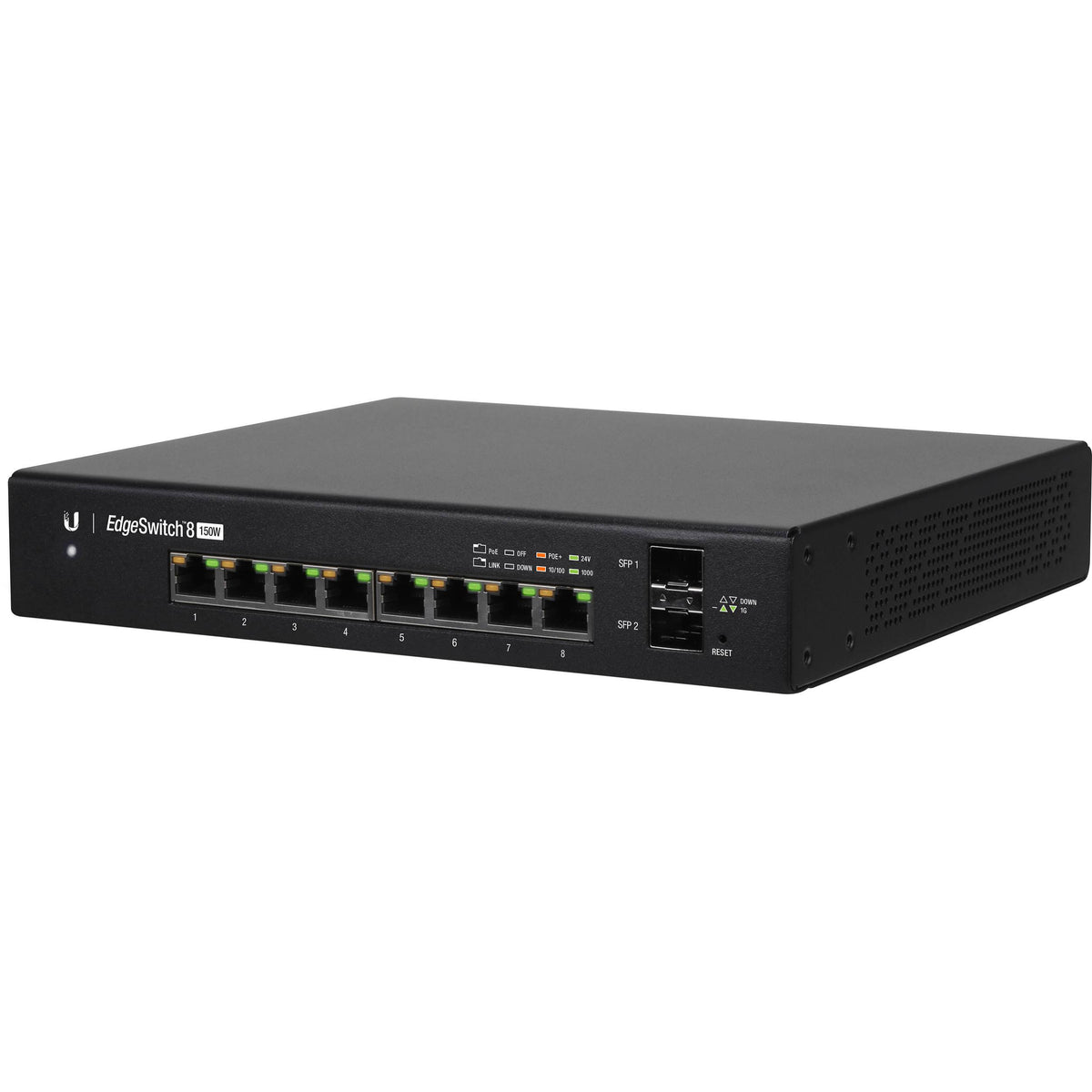 8 PoE+ Managed L3 Switch with 2 Gigabit SFP Ports C2654