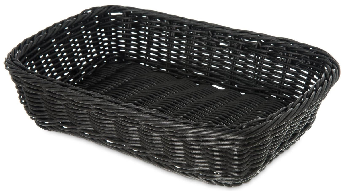 Black Woven Rectangular Basket L802062