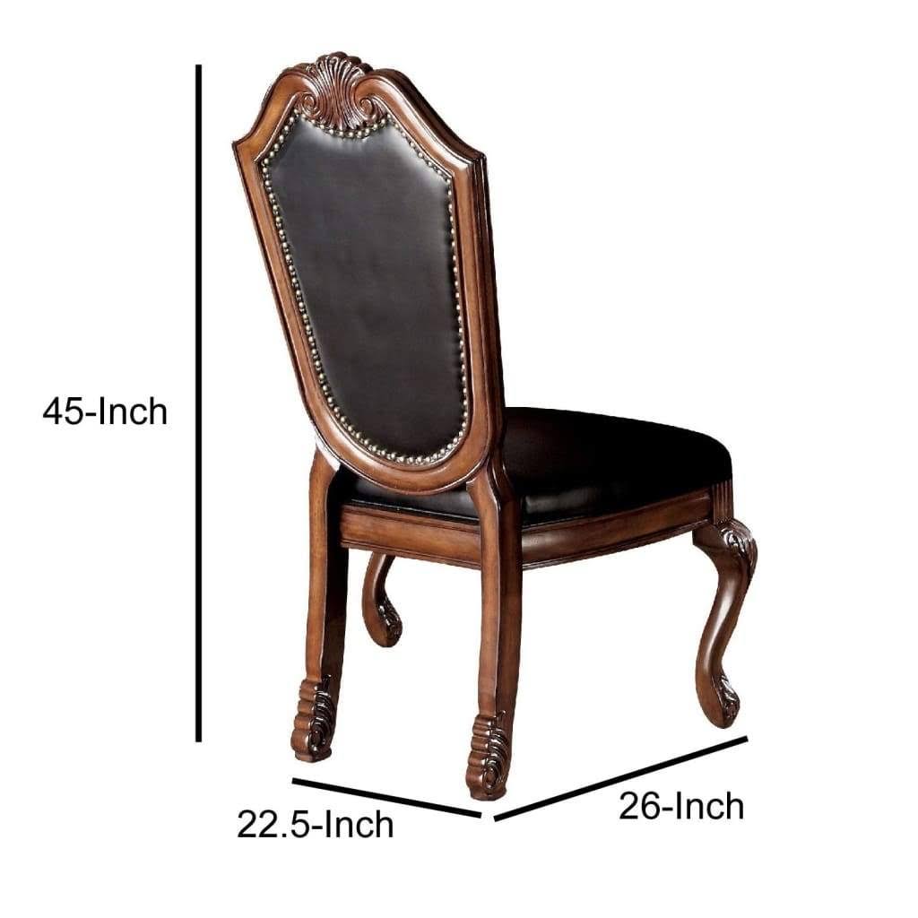 Cherry/Black Side Chair - 2 count G6605