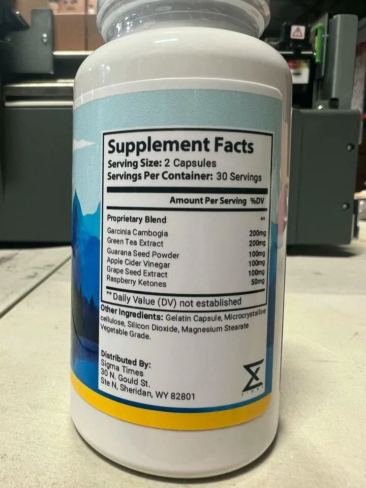 60 Capsules Weight Loss Supplement V56123