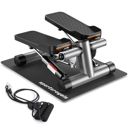 Mini Stepper with Resistance Band, Hydraulic Fitness Stepper B216
