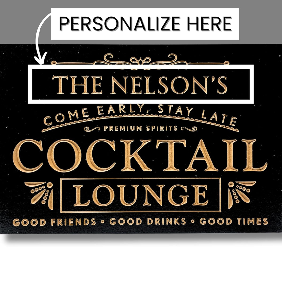 Personalized Bar Sign Z3043
