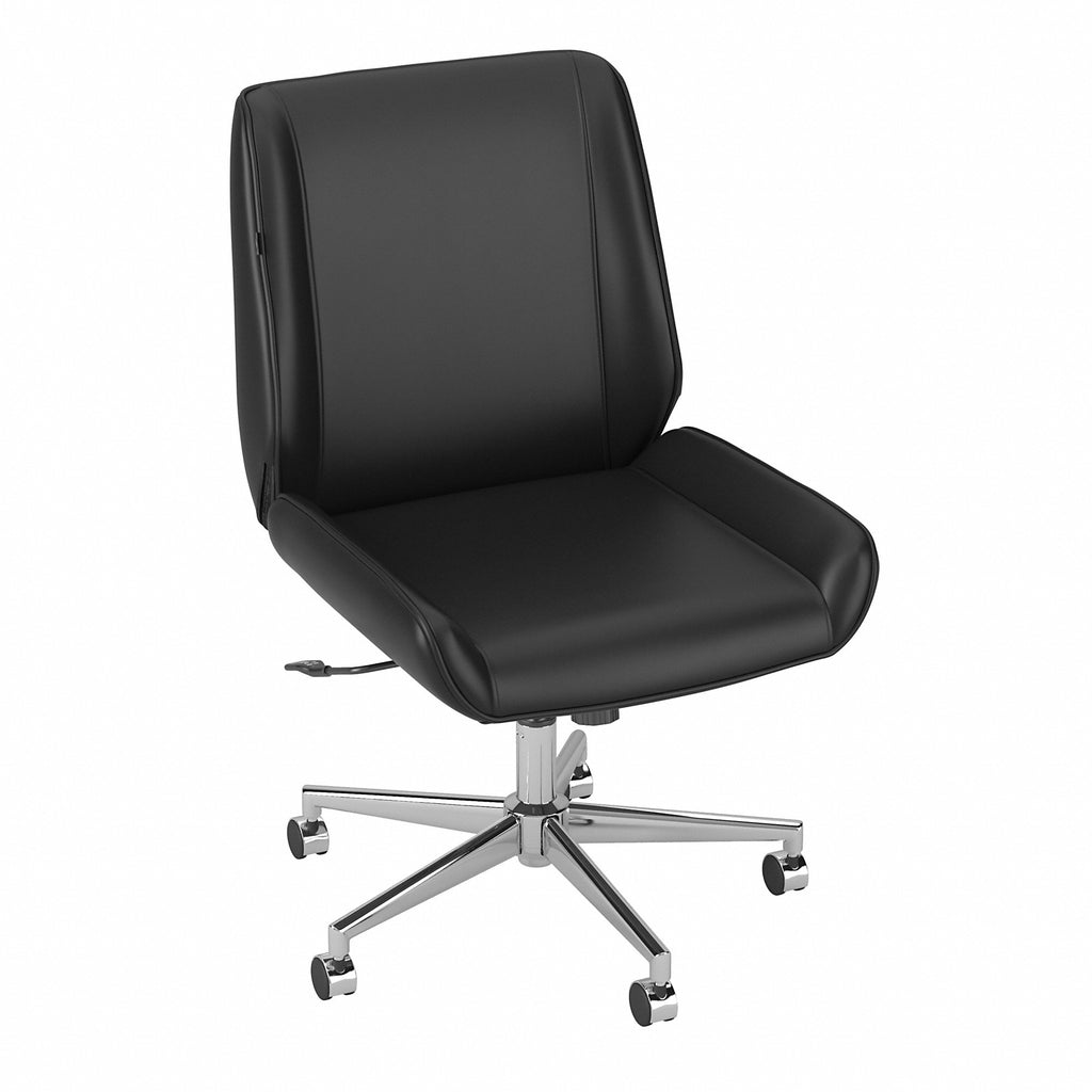 Black Leather Office Chair C95205