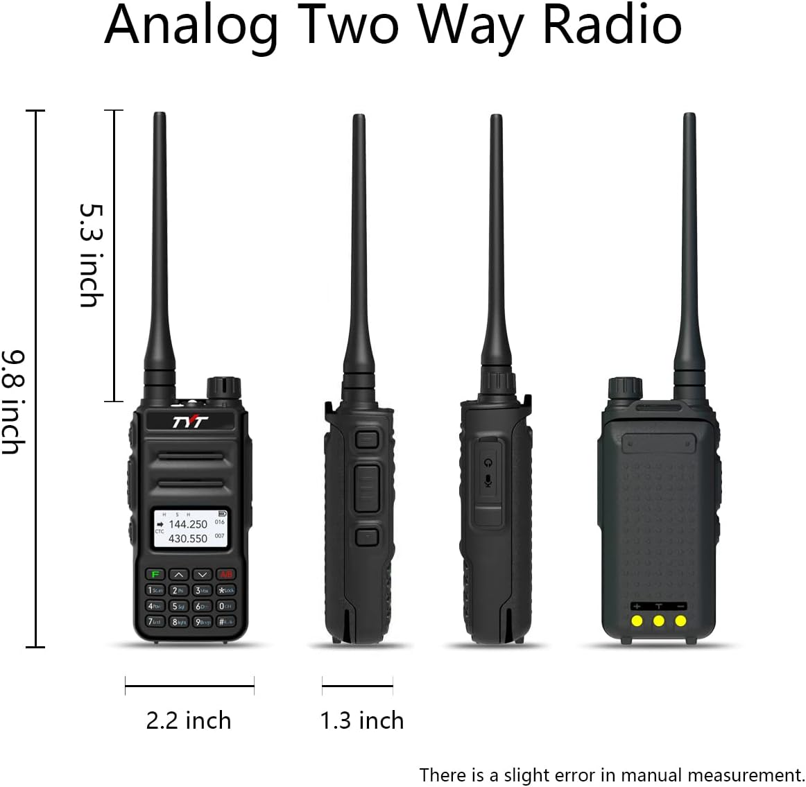 Dual Band VHF UHF Handheld Two Way Radio S877