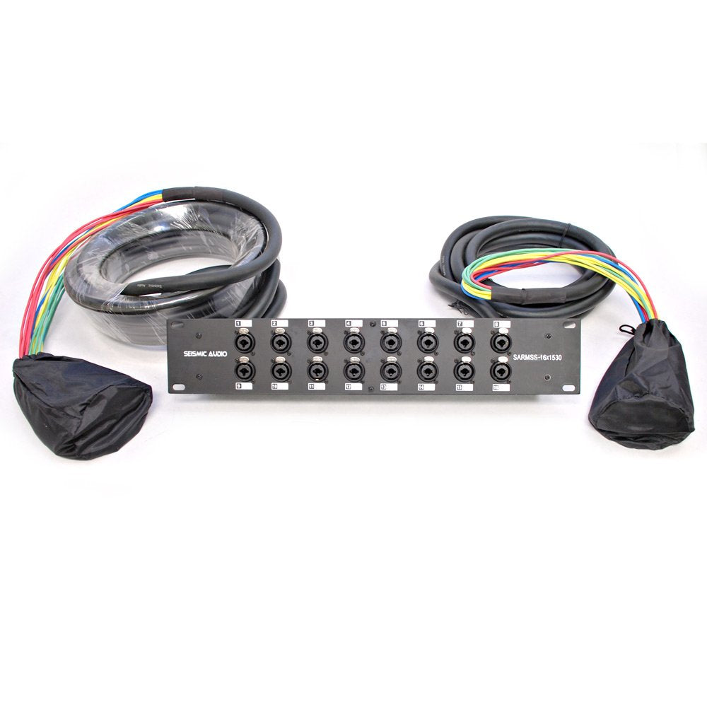 32 Channel TRS Combo Splitter Snake Cable with 5' and 30' XLR Trunks I524903