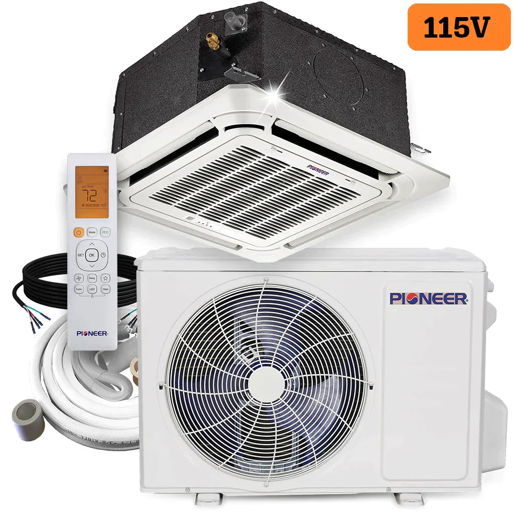 12,000 BTU 21.5 SEER 115V Compact Cassette Mini-Split Air Conditioner Heat Pump M535187