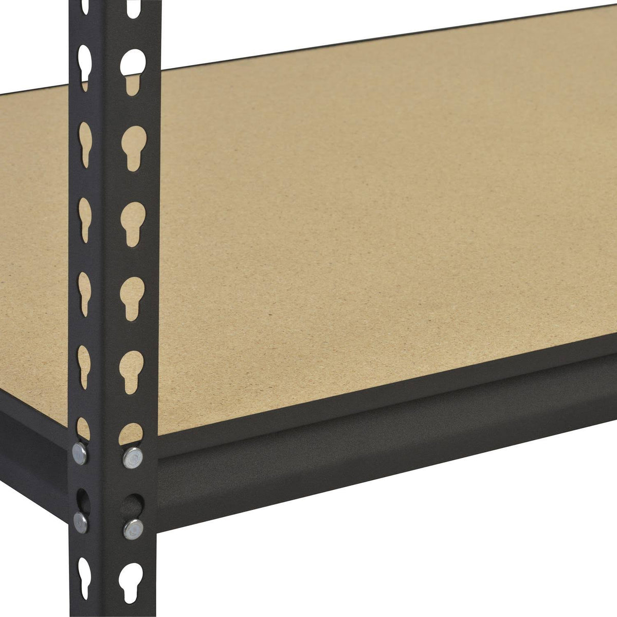 Steel Storage Rack, 5 Adjustable Shelves, 3200 lb. Capacity, Black K240