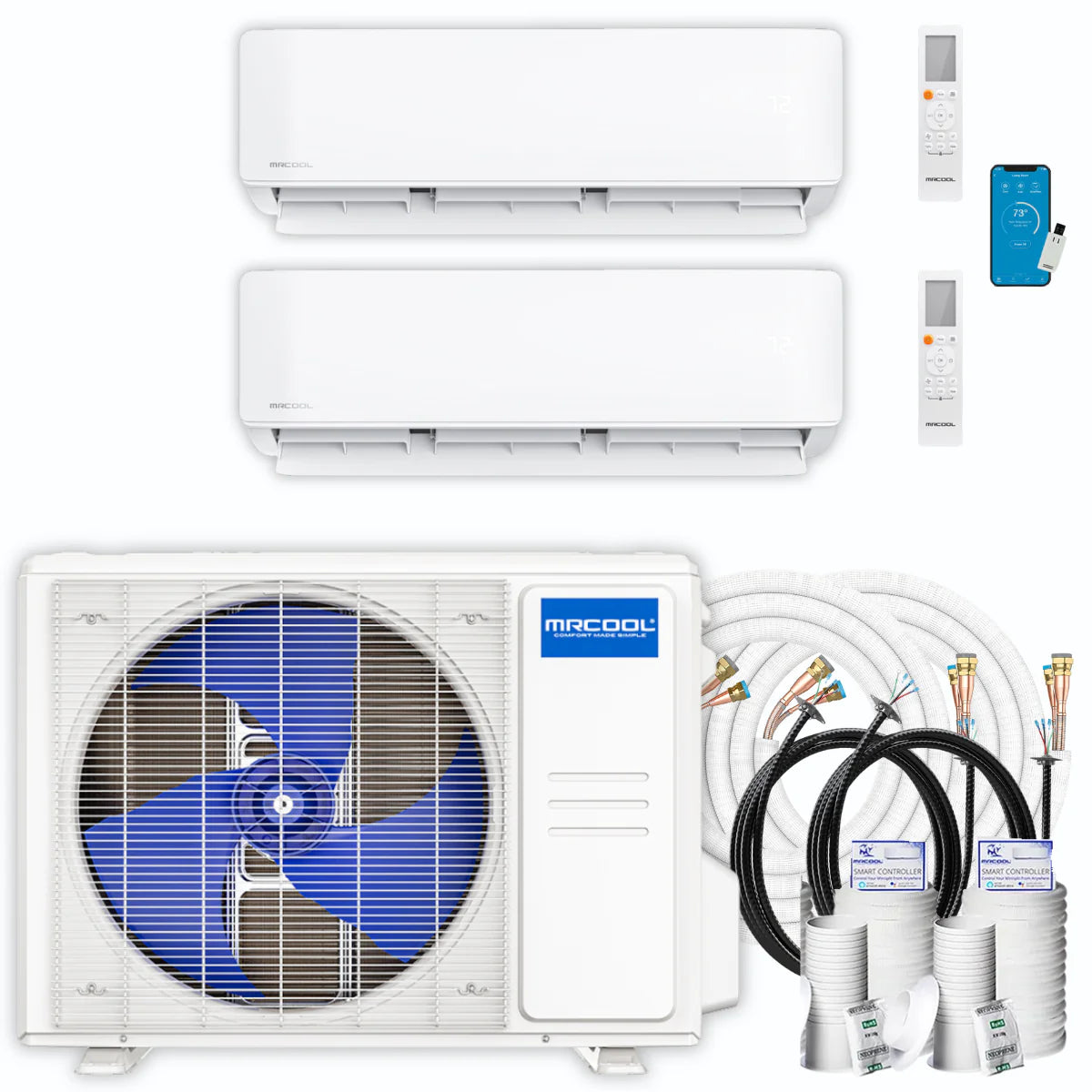 36,000 BTU 2 Zone Ductless Air Conditioner and Heat Pump Y672