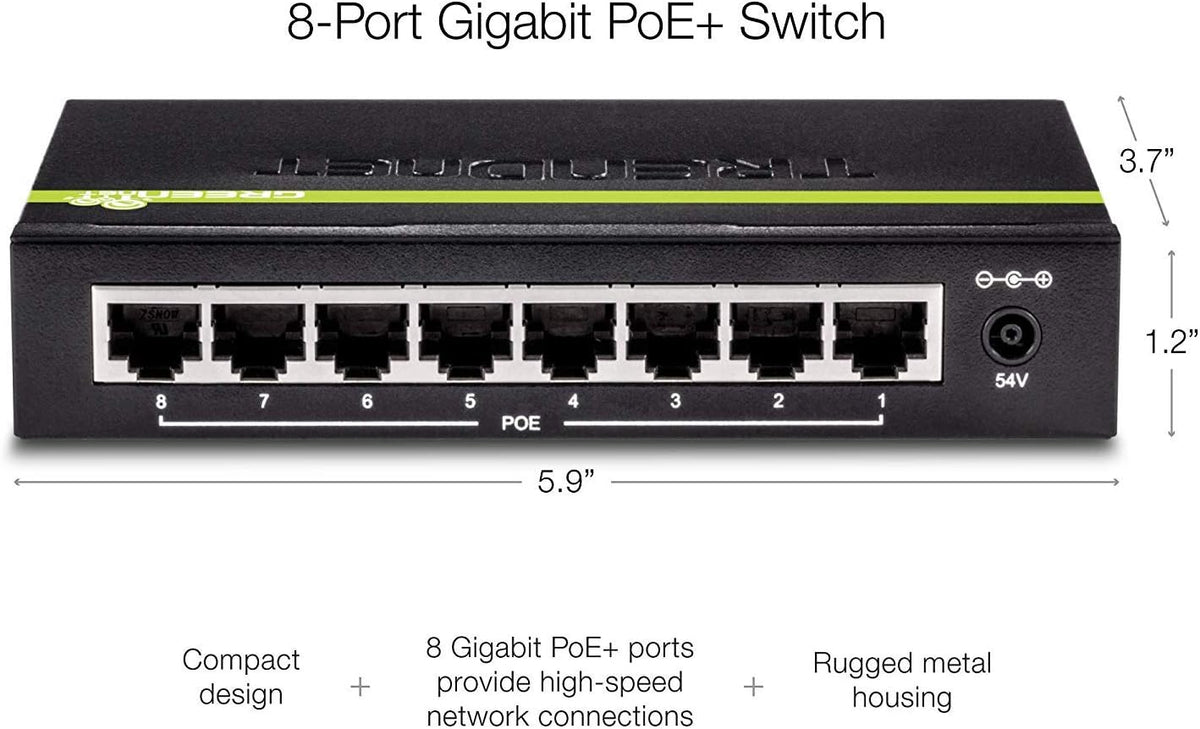 8-Port Gigabit PoE+ Switch N4398