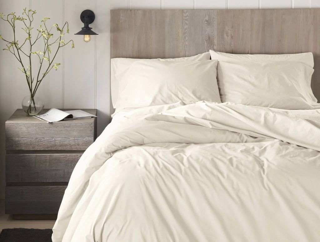 300 Thread Count Organic Percale Fitted Sheet Twin XL E7890