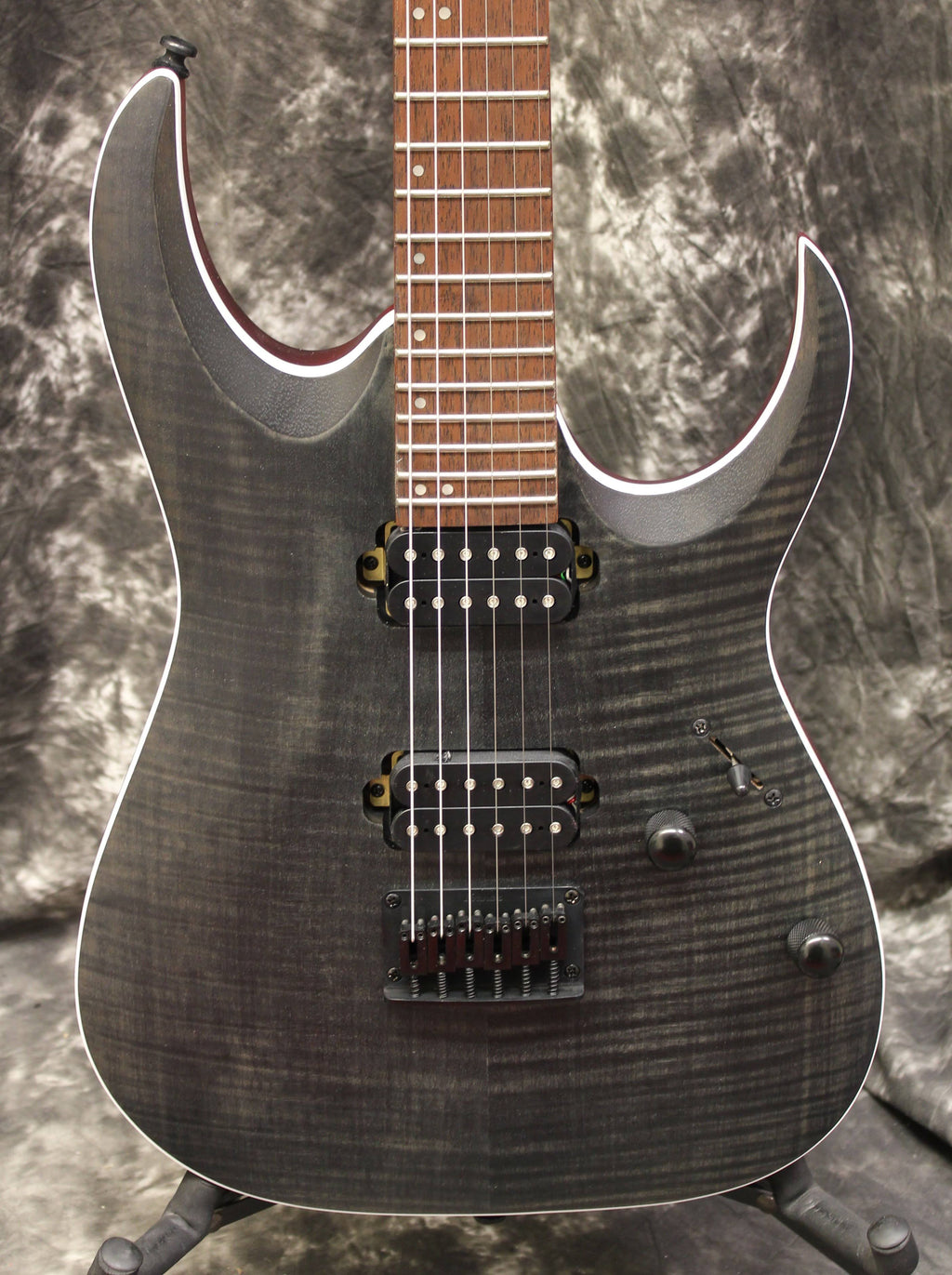 Transparent Gray Flat Electric Guitar Y131