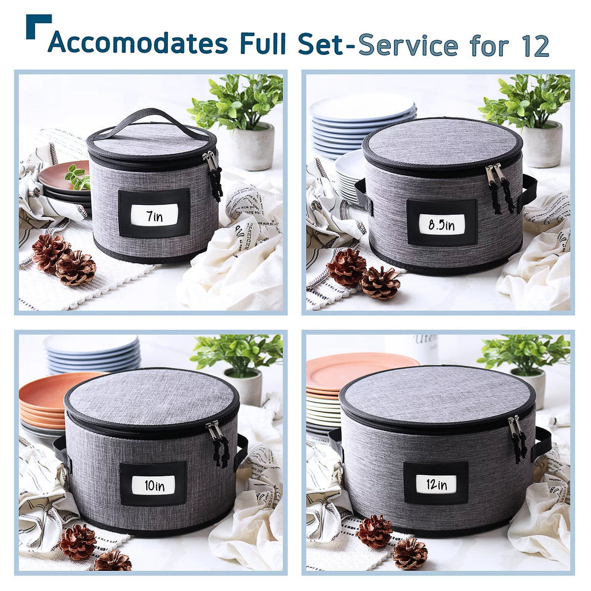 Dinnerware Storage Container Set 8pc E698130
