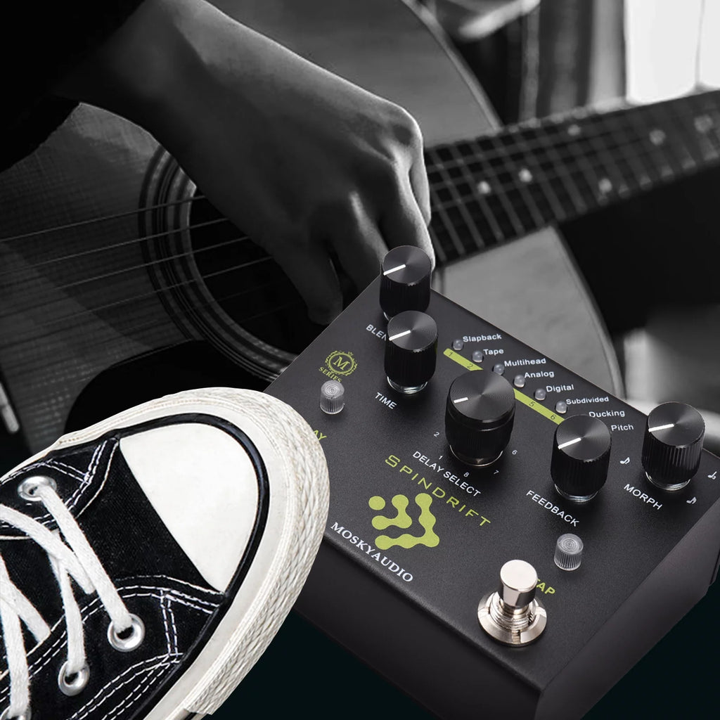 Guitar Pedal with 8 Mode Delay Selection N343542