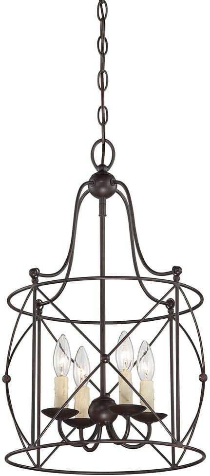 English Bronze 4-Light Foyer F1017