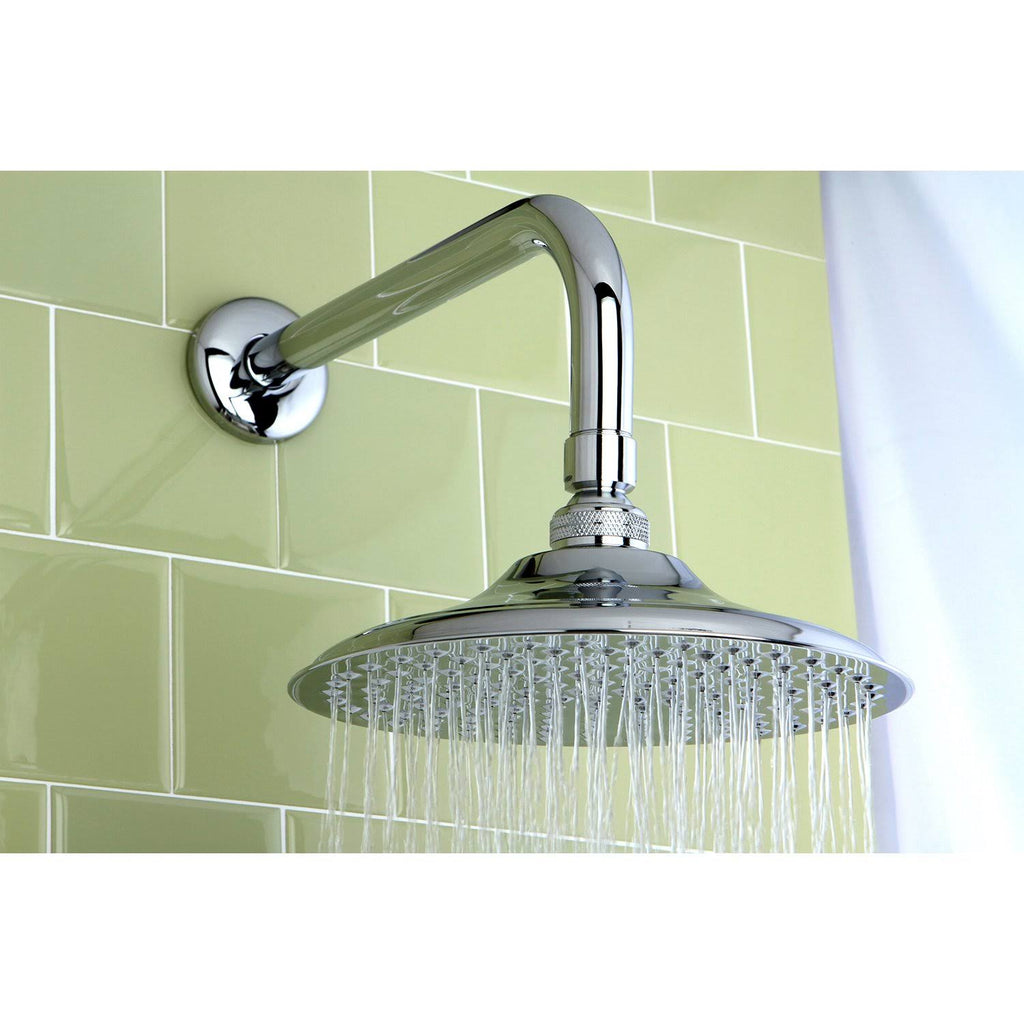 Brushed Nickel Shower Head with Shower Arm E192