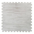 White Wood Grain Foam Mat Interlocking Flooring 25pcs E304
