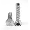 1/2 inch-13 x 4 inch Coarse Thread Grade 5 Plow Bolt #3 Flat Head Medium Carbon Steel Zinc Plated Pk 150 R907