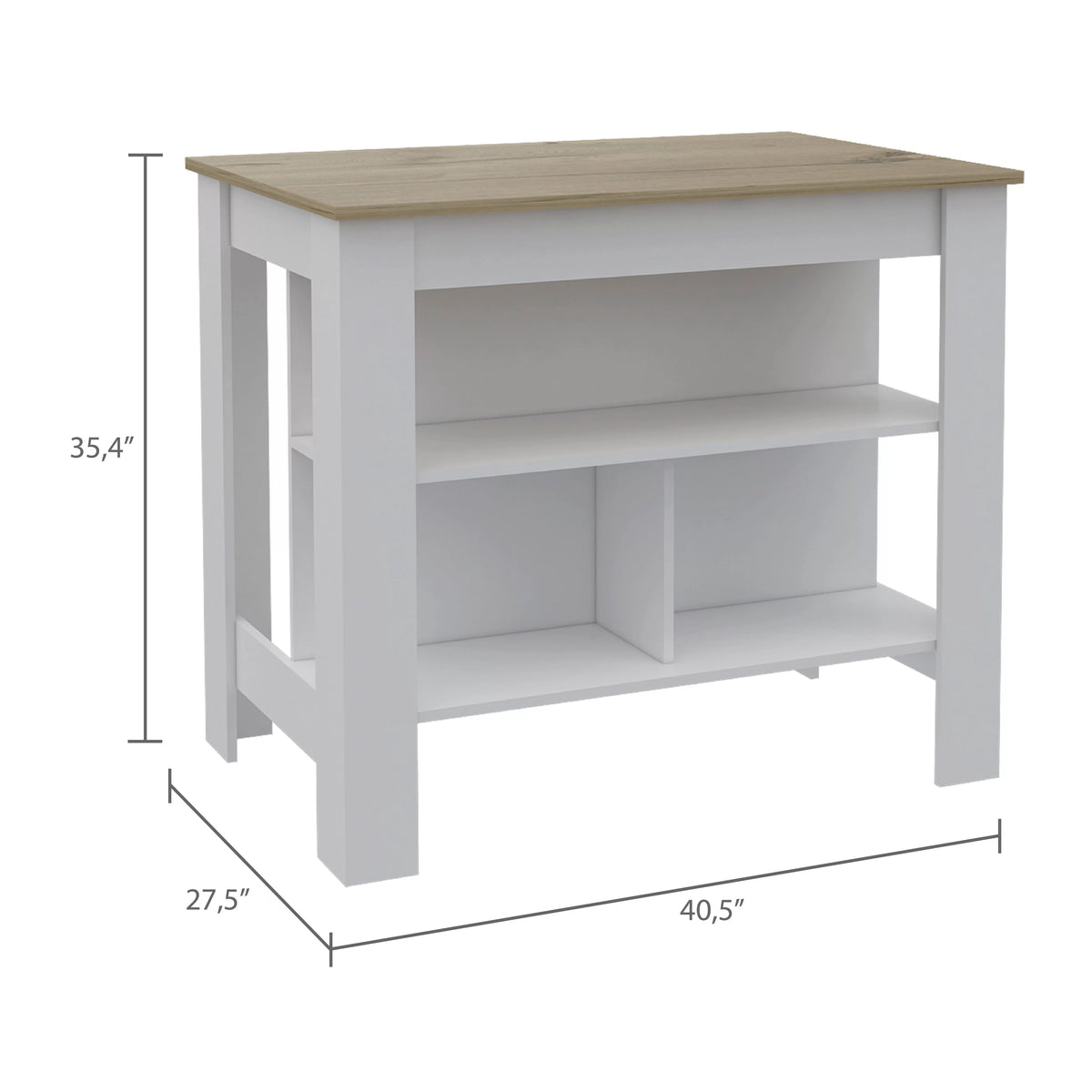 White Painted Kitchen Island L185731