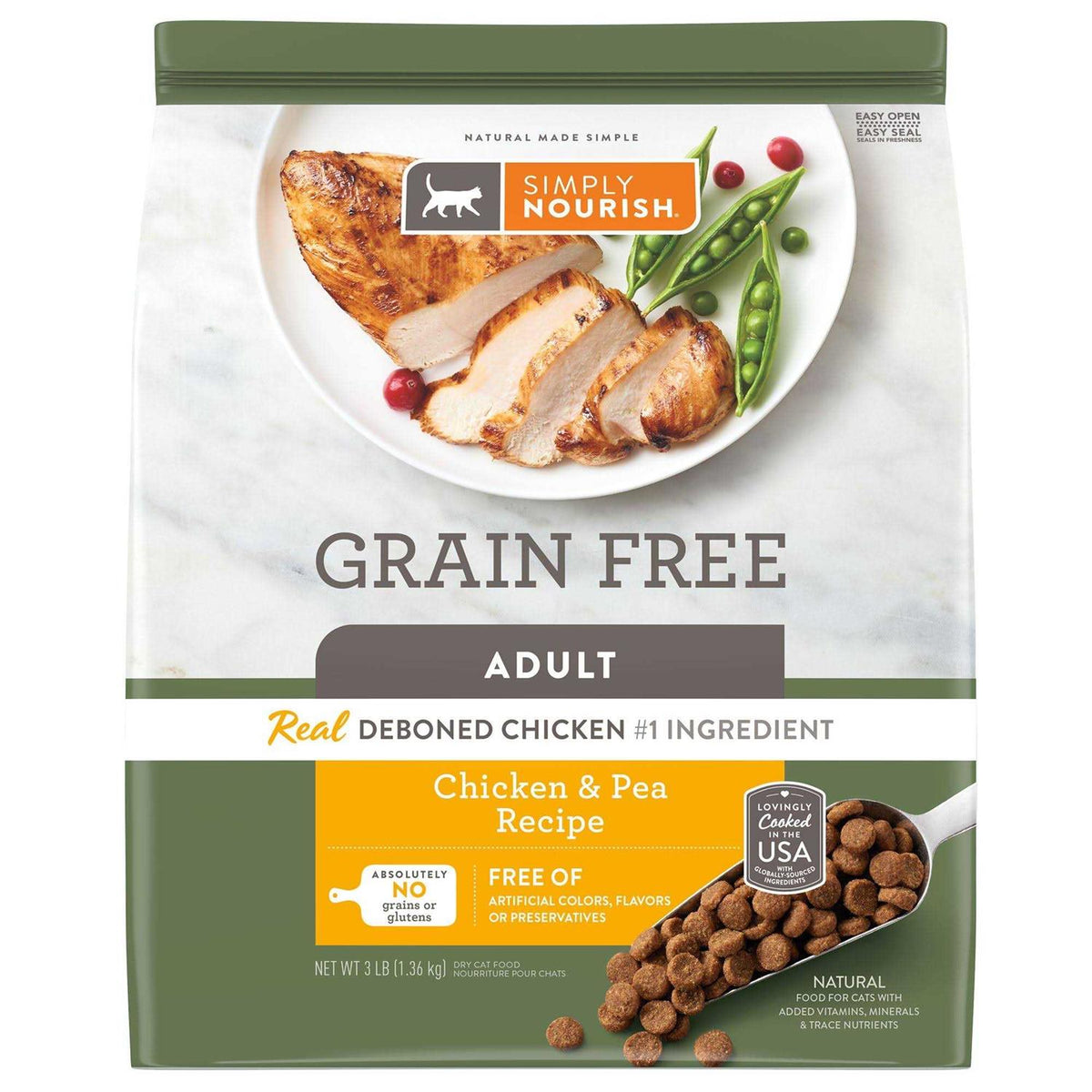 Chicken and Pea Cat Dry Food O7518