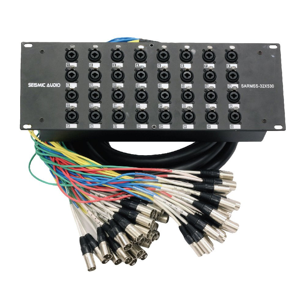 32 Channel TRS Combo Splitter Snake Cable with 5' and 30' XLR Trunks I524903