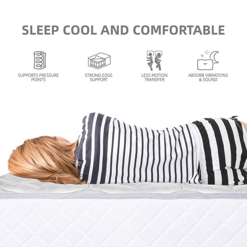 White Full Mattress D30414
