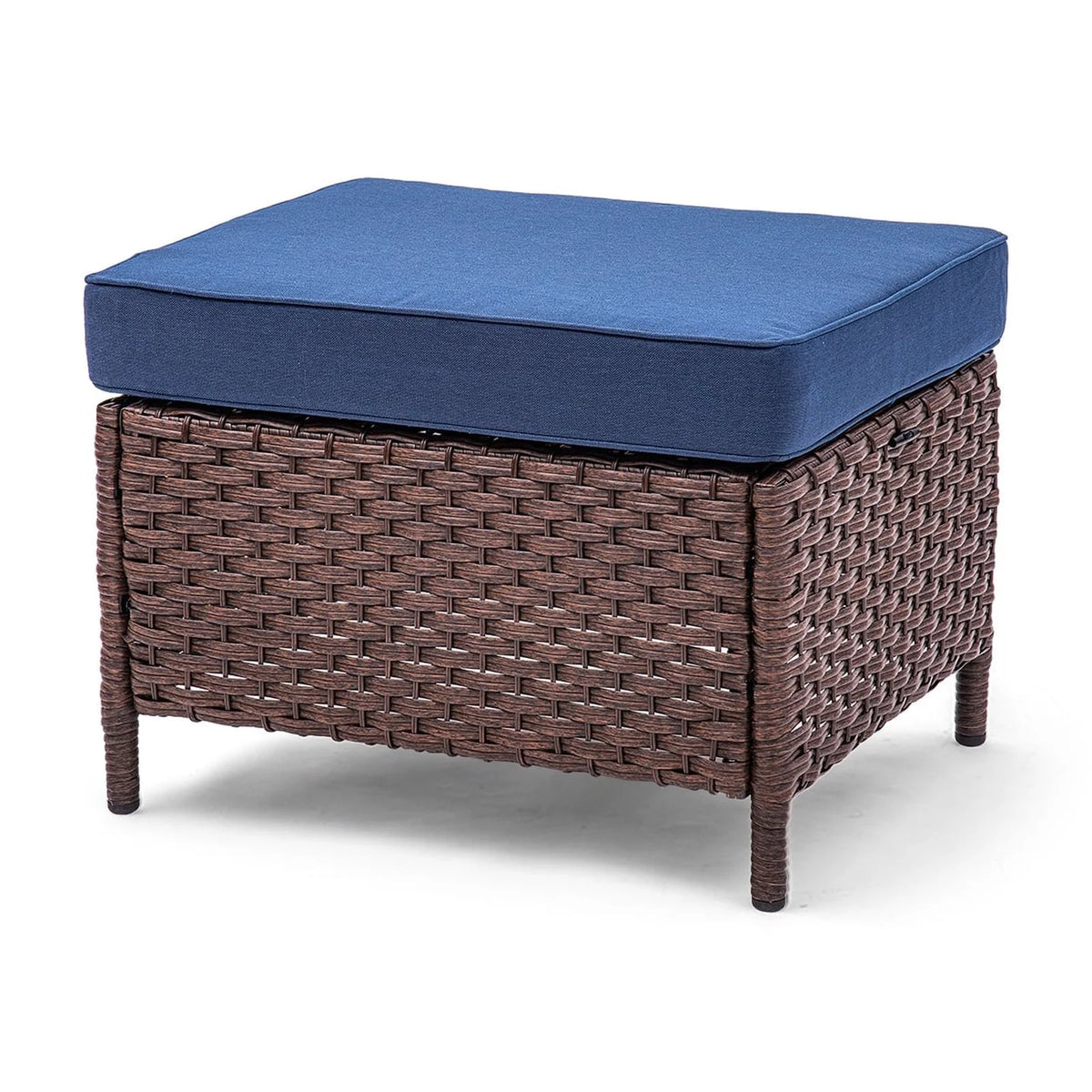 7 Pieces Rattan Patio Sofa Set with Cushions T496766