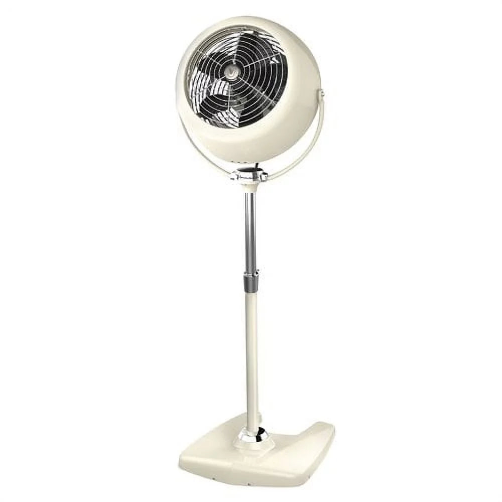 Vintage White Pedestal Air Circulator W39372