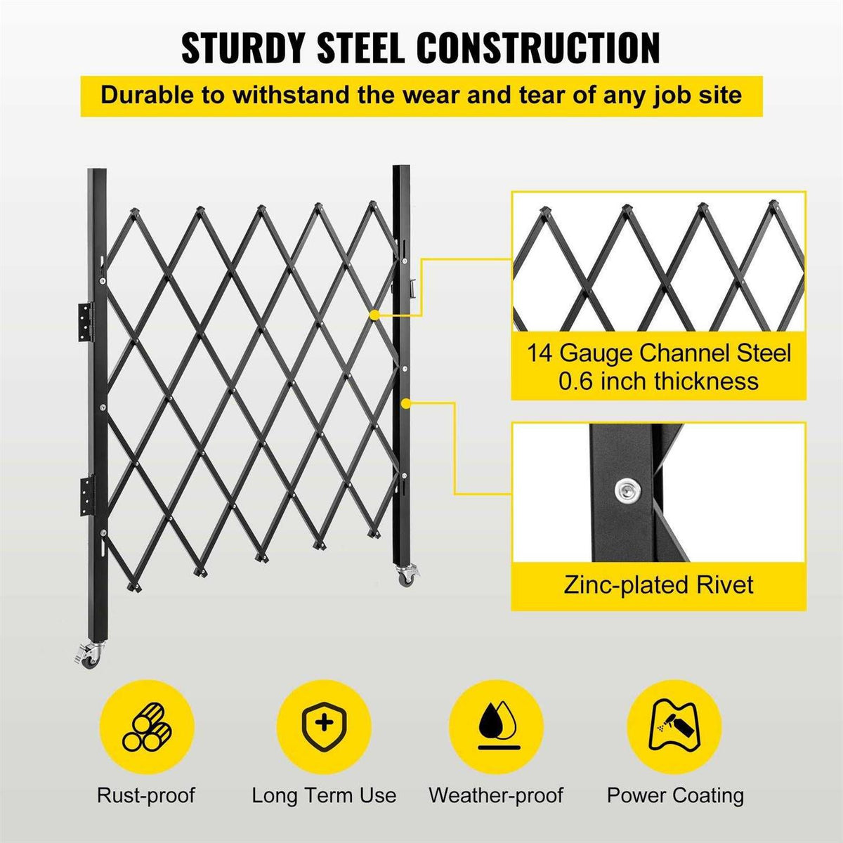 Single Folding Security Gate M9386