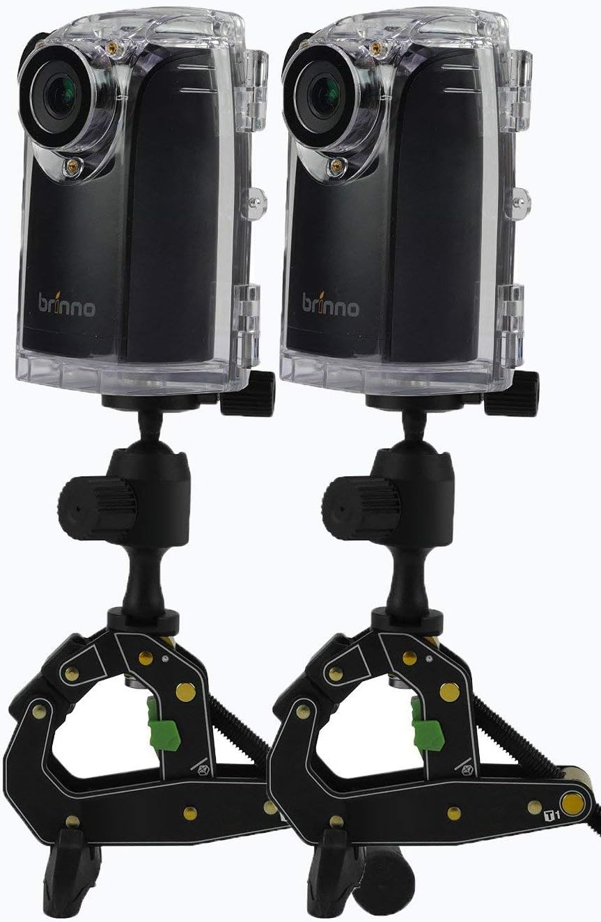 Time Lapse Camera with Clamp and Water-Resistant Case, 720P 2-Pack F771