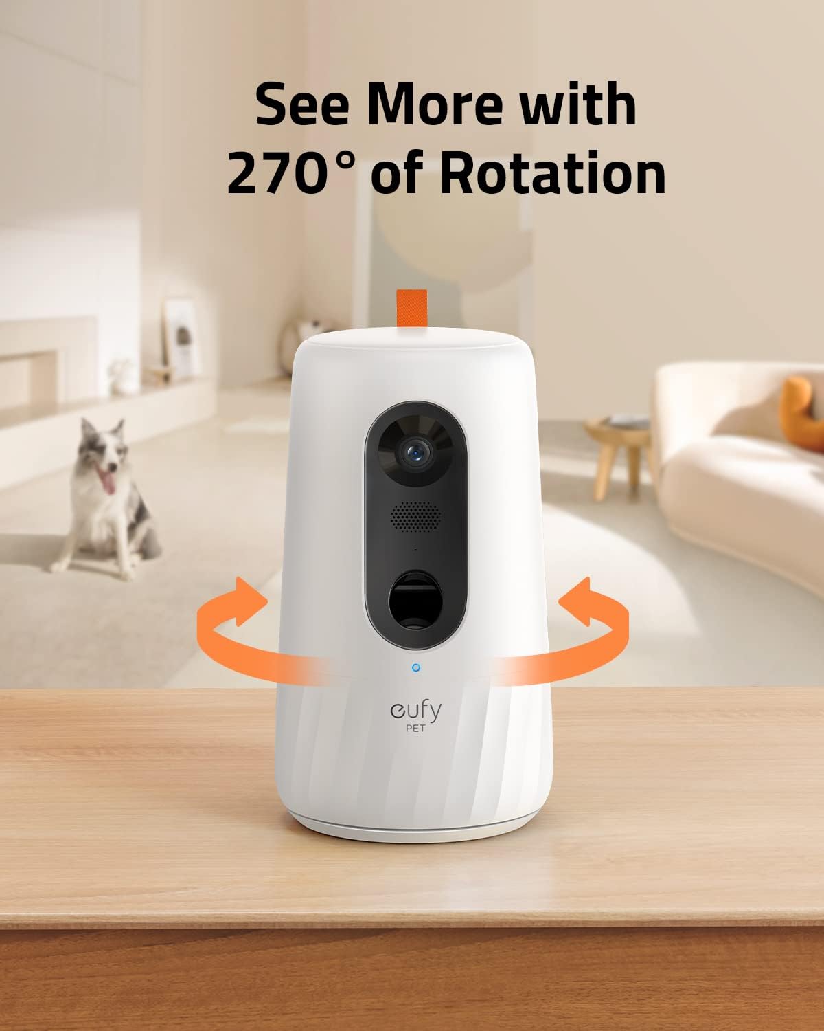 1080p Pet Dog Camera with Treat Dispenser O325