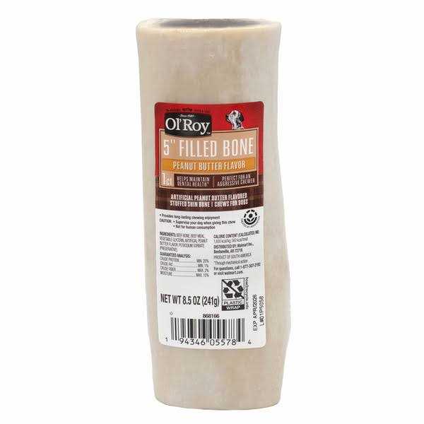 5 inch Stuffed Dog Chew Bone N155