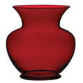 Ruby Red Garden Glass Vase Set of 6 F15004