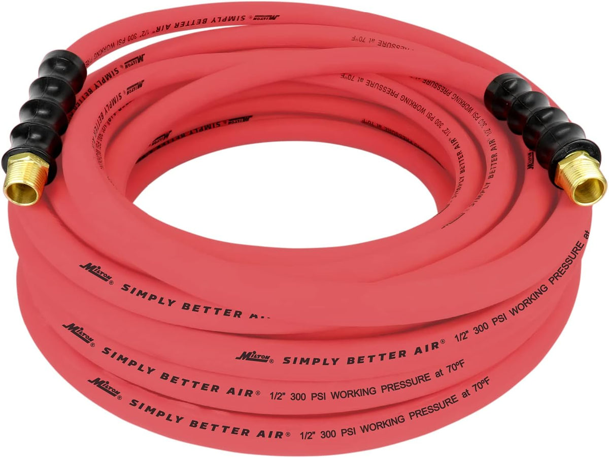 50 ft. x 1/2 ID Ultra Lightweight Rubber Air Hose H7570