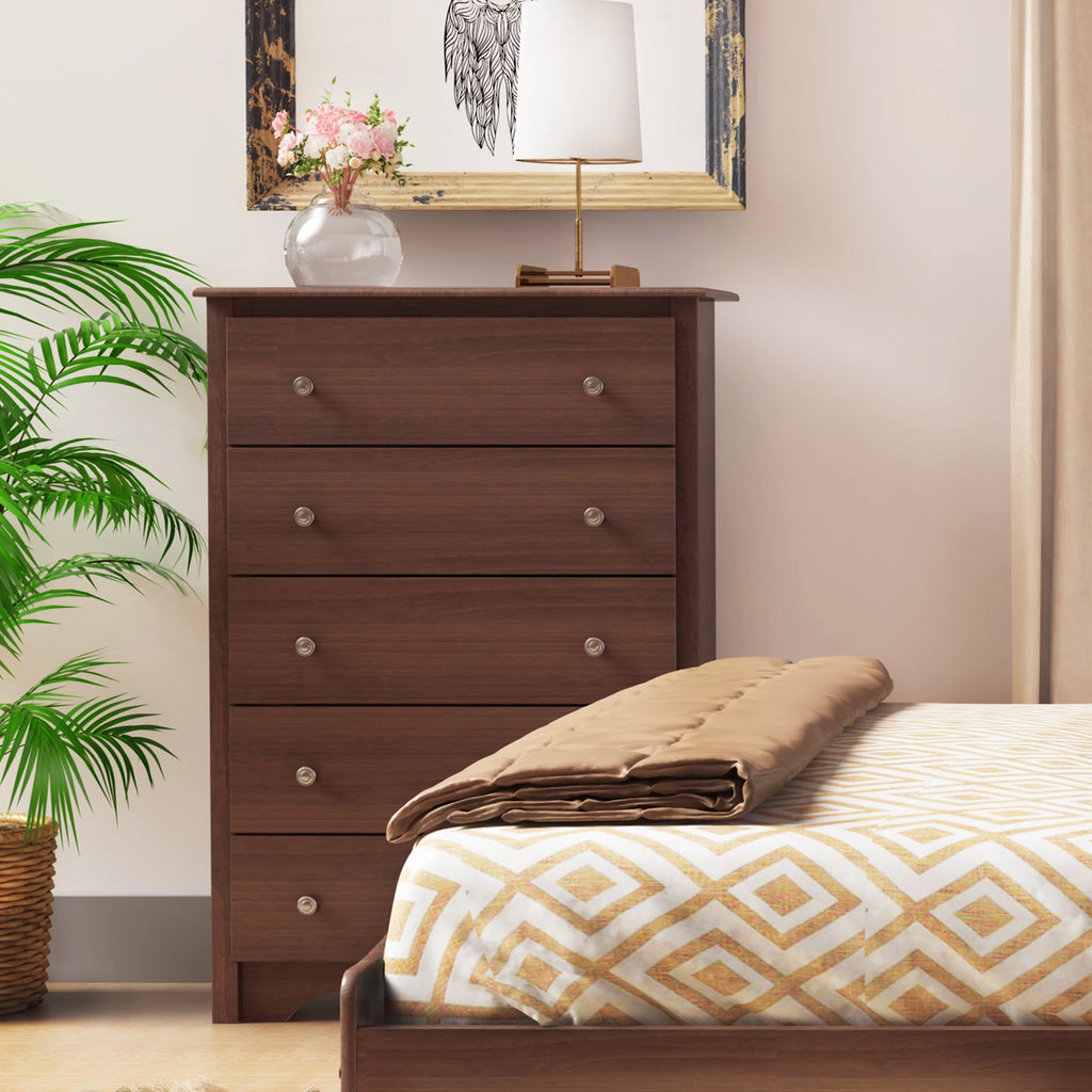 Cherry 5-Drawer Dresser D203767